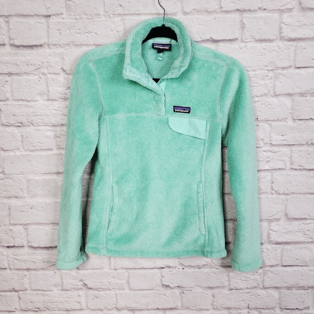 Patagonia Re-Tool Snap-T Pullover Deep Pile Jacket Vjosa Green Style 25443 Sz S
